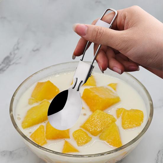 Красивая уличная ложка, антикоррозийная многофункциональная посуда