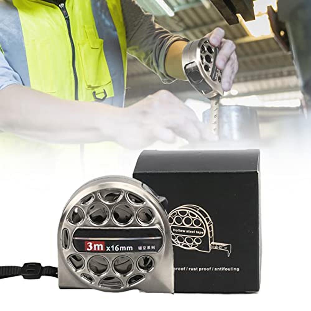 Нержавеющая сталь антикоррозийная выдвижная метрическая линейка, полая конструкция антикоррозийная измерительная лента, для промышленной домашней коллекции